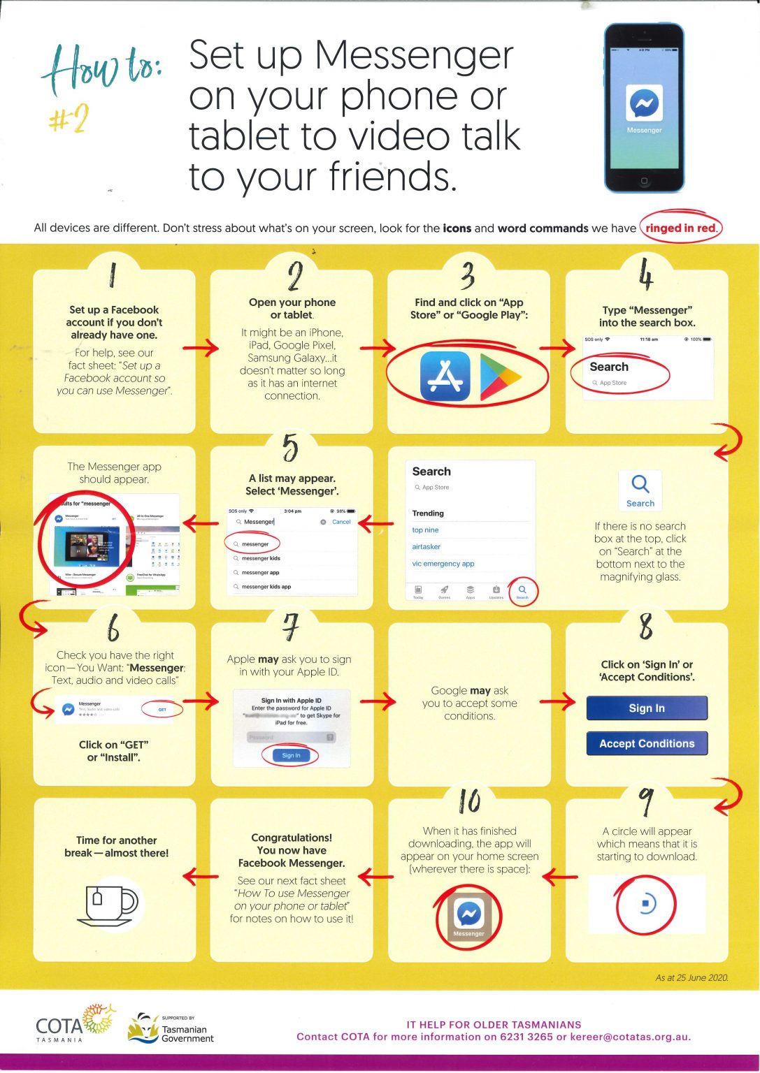 How to use Messenger on your phone or tablet St Helens Neighbourhood